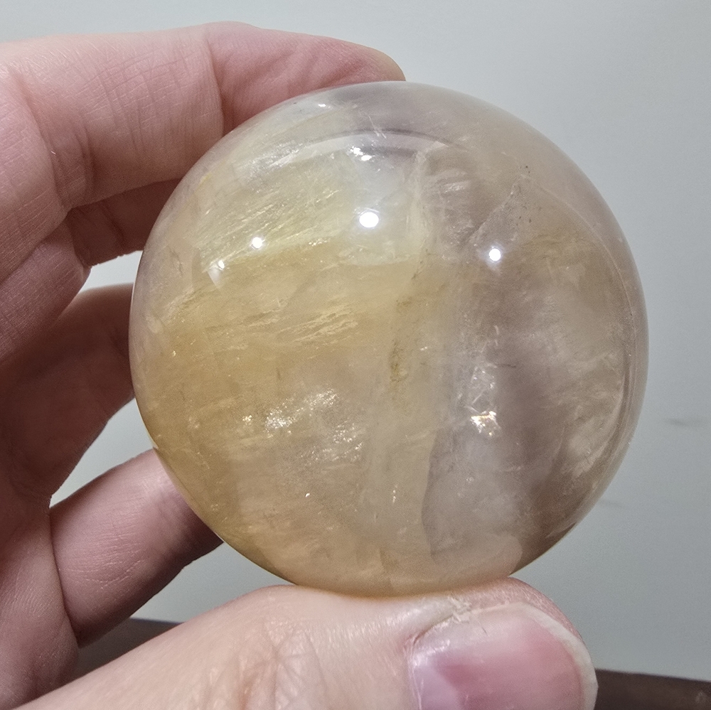 Citrine Crystal Sphere 58mm - Picture 15 of 17